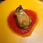 蒼 - 浜松 勢麟さんより岩牡蠣のムニエル　余市 木村さんのトマトのソース