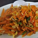 食堂カフェとも - にんじんシリシリ￥350