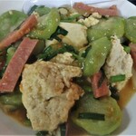 食堂カフェとも - ヘチマみそ煮￥350