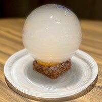 東京焼肉いのうえ 銀座店 - 瞬間燻製ユッケ