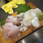 加賀屋 - 刺身2点盛り