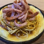 Pasuta De Koko - あんかけスパゲッティ　山盛りソーセージ　鉄板盛り