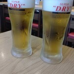 格安ビールと鉄鍋餃子 3・6・5酒場 - スリムジョッキ（綺麗で冷たい）