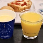 JR INN - コーンスープとオレンジジュース