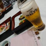 日本の宿 古窯 - 飲み放題のビール♪旨い♪