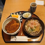 福そば - ミニソースかつ丼とおろし蕎麦セット