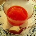 Cafe Salon de The OKA - ブラッドオレンジのデザート