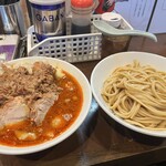 麺屋 歩夢 - 料理写真:小つけ麺　あぶらニンニク