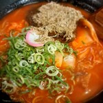 うどん道場 - 激かすうどん　とろろトッピング