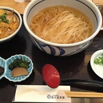 Kambun Go Nendou - ミニ親子丼セット（温・乾麺）　1335円