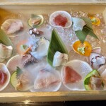 JAPANESE RESTAURANT URARAKA - 玉手箱の刺し盛り♡煙モクモク楽しかった。　そしてキレイ