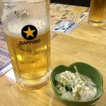 Gintora - お通しと生ビール