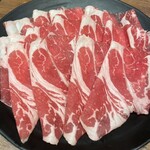 h Shabu Shabu Tabehou Dai Manzou - A、️上牛（牛肩ロース）。