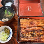 うな藤 - うな重(肝吸い付き)3300円