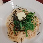 カフェ・ベローチェ - たらこバターパスタ　ドリンク付き　アップ