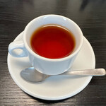 四日市柿安 - ドリンク付き、温かい紅茶はミニカップ