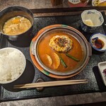 Wabou Teppan Hashibami - 鉄板焼きハンバーグ定食₍1,100円₎