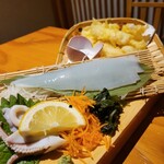 Robatayaki Kaba - 白いか姿セット 2280円 ちょっと高いがめっちゃ美味しい