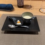 l'adour - コーンポタージュとチーズ