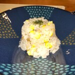 オーベルジュ はなぶさ 日光 - 玉蜀黍御飯 青海苔