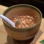 葵 - カワハギの肝の味噌汁