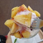 てんとう虫。 - なんだ、この甘さ！繊維が舌だけで千切れていく