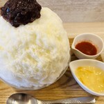 かき氷店 小桃 - 粒あんぬちまーすみるく1400円