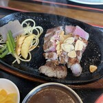 かつ亭 - ステーキ定食　M（150g）　アップ