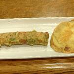 ディオ - いもの天ぷら (税抜)47円 と ちくわの磯部揚げ (税抜)47円  (2023.08.15)