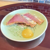 鮨 富海 - 鰹の藁焼き