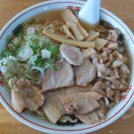 喜多方ラーメン 天高盛 - ラーメン　きざみ　大盛り