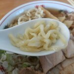 喜多方ラーメン 天高盛 - 曽我製麺の中太麺