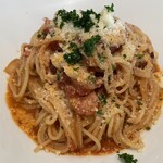 ボーノ - チョリソーのトマトソース　近景