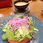 オーベルジュ はなぶさ 日光 - フルーツトマトサラダ　香味野菜ドレッシング