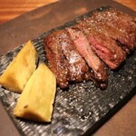 Skirt Steak made with wood plank