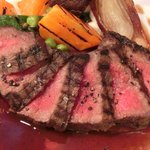 プールトワ - メニューＢ 1500円 の牛肉のグリエ赤ワインソース