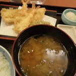 天ぷら つな八 - 海老・きすなど天ぷら５品