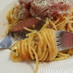 キッチン ブルー グローブ - 細麺パスタですね