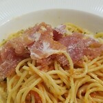 キッチン ブルー グローブ - 残りの生ハム