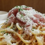 キッチン ブルー グローブ - たっぷりな生ハム！