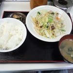兆楽 - 野菜炒め＆ライス