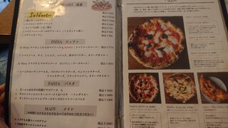 h Pizzeria SOGGIORNO - 左は季節メニュー