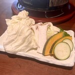 炭火焼肉くらた - 野菜盛(\450)