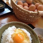熊福 - 卵かけご飯定食 400円