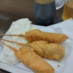 どたぬき - 魚三種の串揚げ