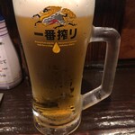 酒蔵 春木屋 - 生ビール中ジョッキ     588円