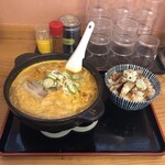 Ramen Toraji Shokudou - 土鍋味噌らーめん＋チャーシューライス R5.5.13