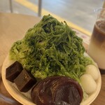 トラヤあんスタンド 新宿店 - あんペーストかき氷［抹茶］¥991