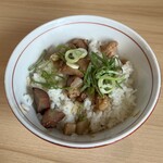 元祖 肉玉そば 越智 - 九条ねぎと炙り豚飯 （限定）