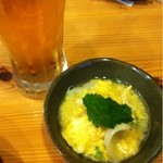 かつきり - <2013/09>ゆり根と卵のお通し（300円）